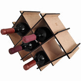 Adega De Mdf Cru Para Mesa Com 8 Nichos Suporte Porta Garrafas De Vinho Sulartes